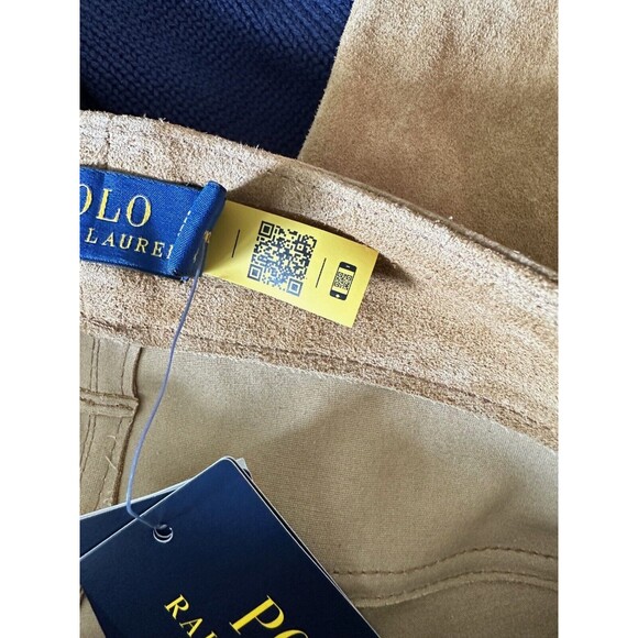 NWT $1298 POLO RALPH LAUREN WOMEN'S LEATHER Pants sz 4 100% COW LEATHER - Picture 13 of 15